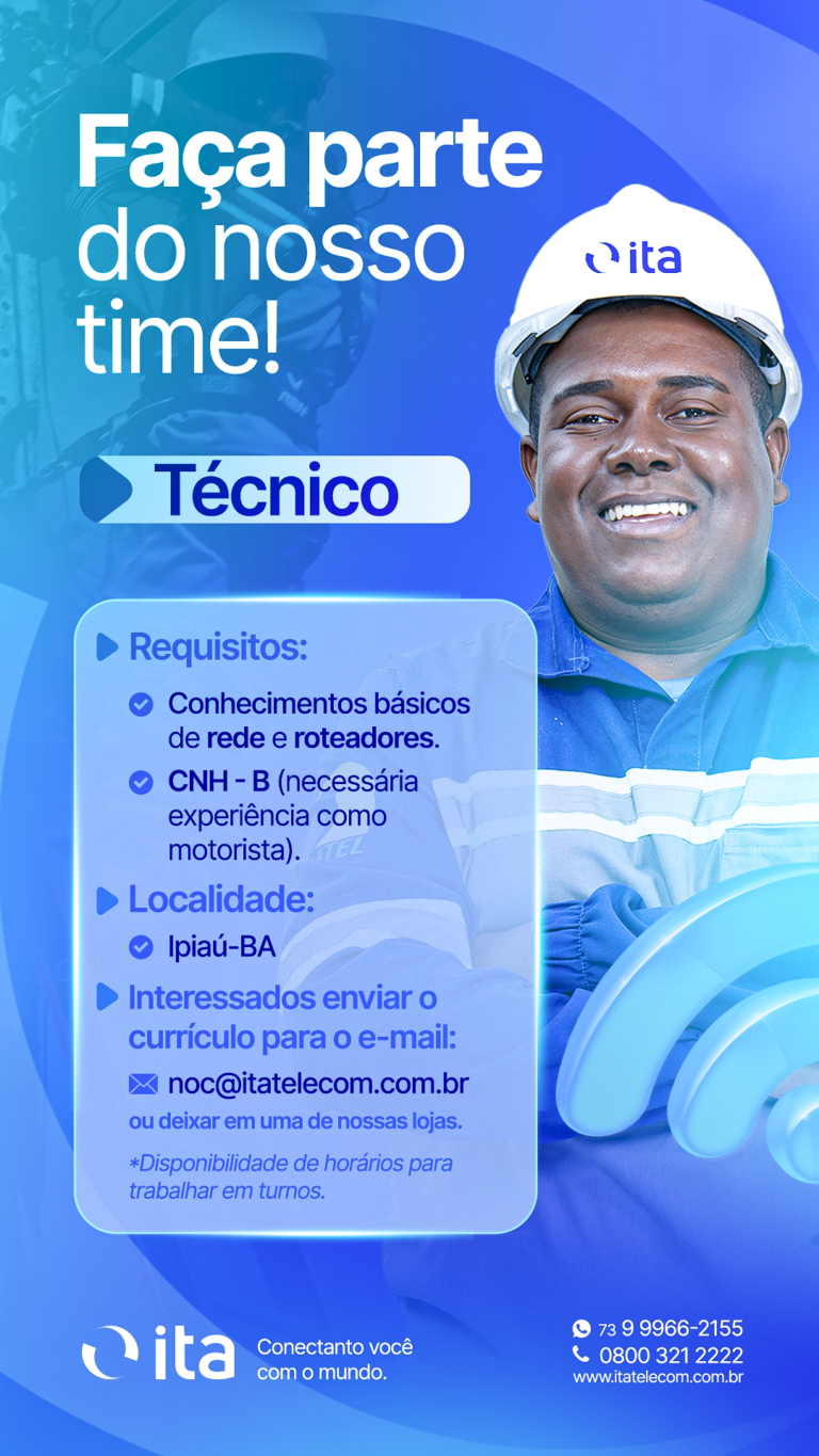 Imagem da vaga TÉCNICO DE REDES