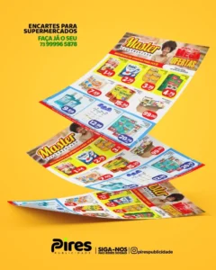 Criação de artes para tabloide de supermercados